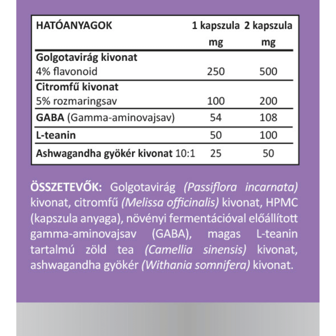 Stresszoldó csomag: Rózsagyökér komplex + Golgotavirág + Ashwagandha 48 golgotavirag ashwagandha uj cimke herbad